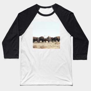 American Buffalo Bison Baseball T-Shirt